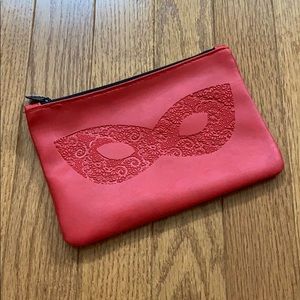 Ipsy Red Mask Cosmetics Bag